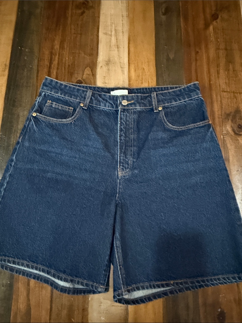 H&M Dark Blue Denim Jean Shorts